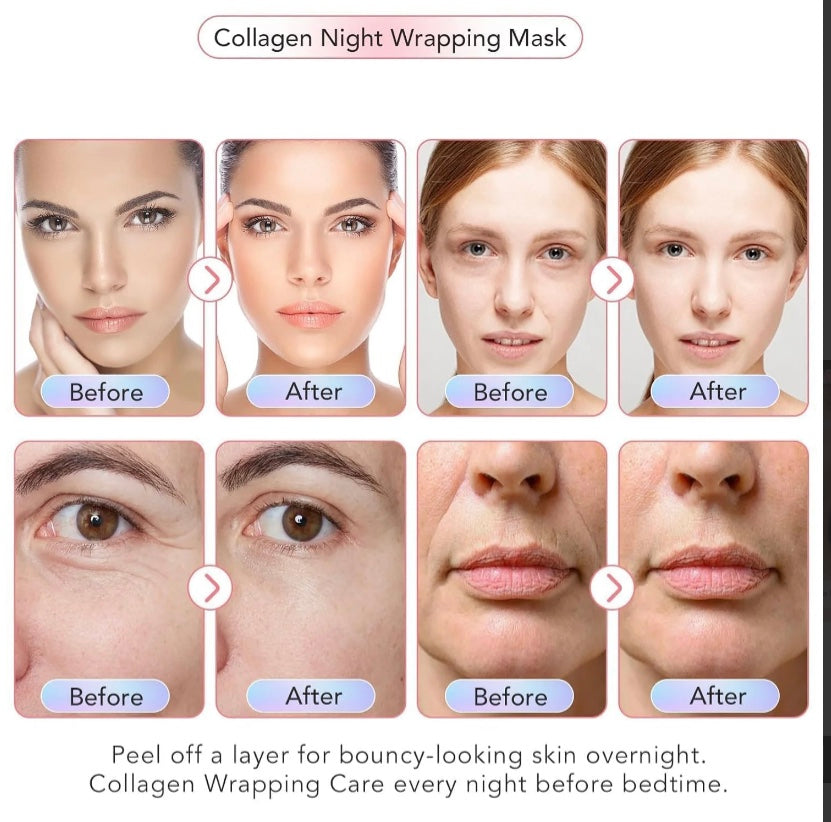 Medicube Bio Collagen Hydrating Face Mask – Overnight Hydrogel Formula for Glowing, Firm & Smooth Skin (75gram Tube)